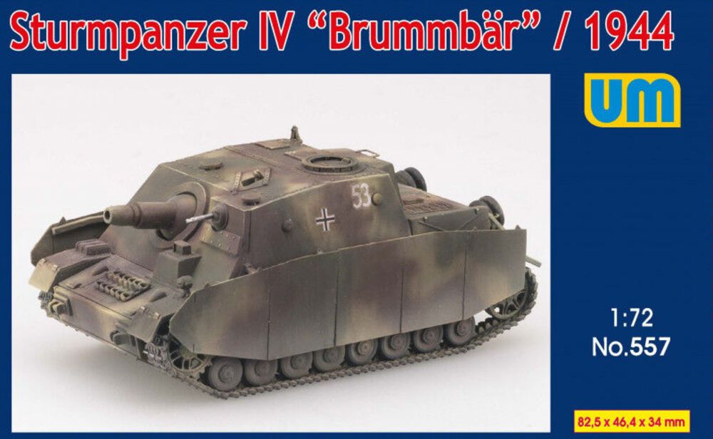 Unimodels UM557 - 1:72 Sturmpanzer IV Brummbar, 1944 | Modellbau