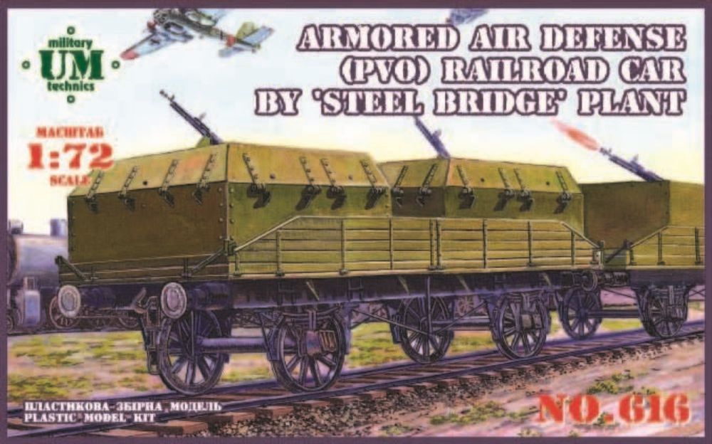 Unimodels UMT616 - 1:72 Armored air defense railroad car | Modellbau