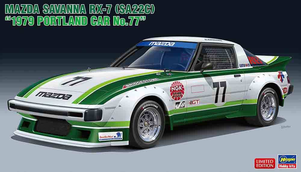 Hasegawa 620661 - 1/24 Mazda Savanna RX7, 1979 Portland Car No. 77 | Modellbau