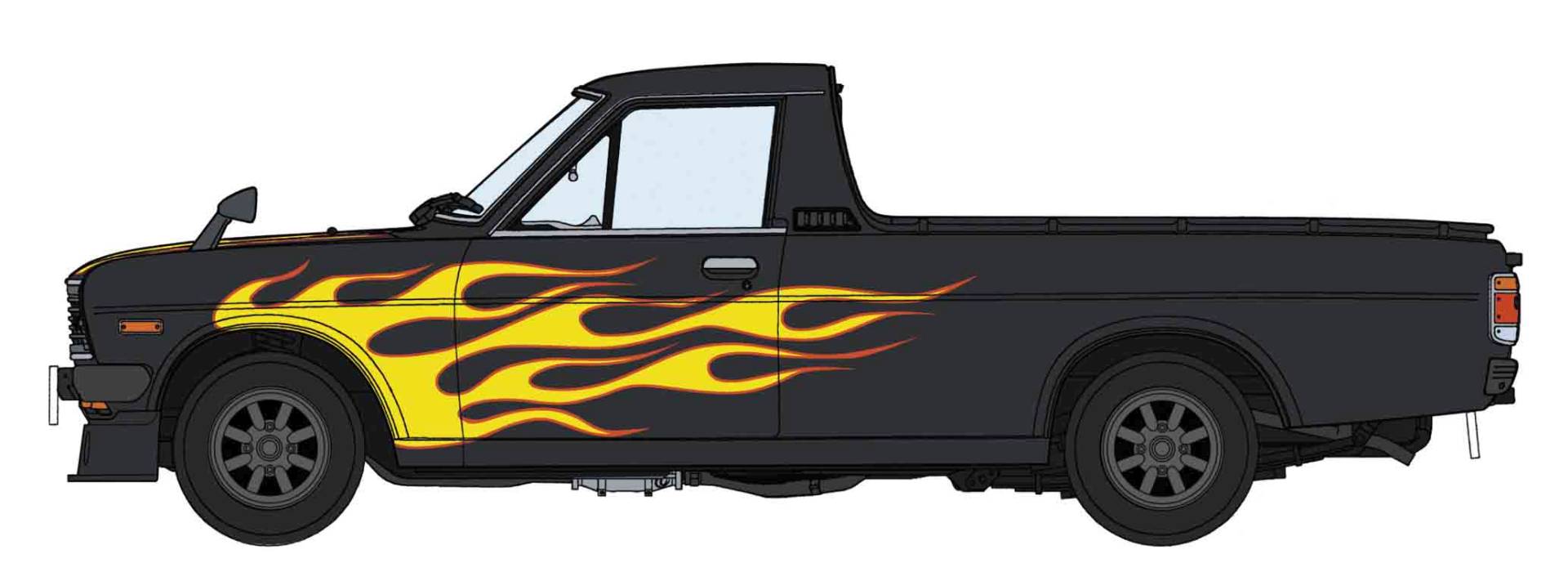 Hasegawa 620751 - 1/24 Nissan Sunny Truck (Gb122) Fire Pattern mit S | Modellbau