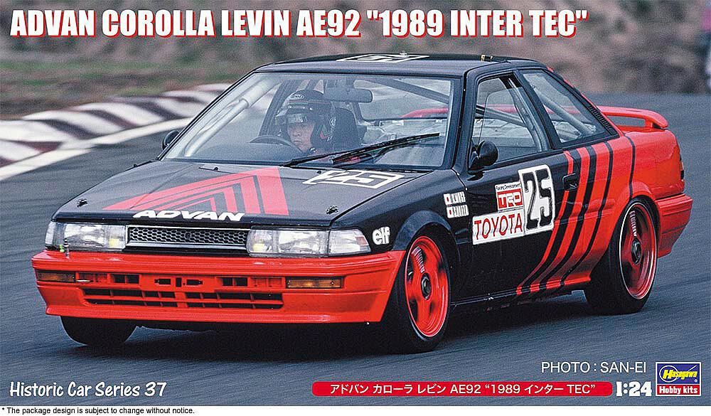 Hasegawa 621137 - 1/24 Advan Corolla Levin, AE92, 1989 Inter Tec | Modellbau