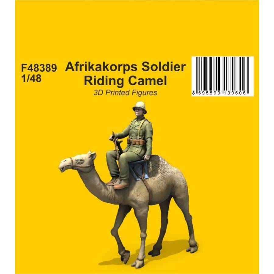 CMK 129-F48389 - 1:48 Afrikakorps Soldier Riding Camel 1/48 / 3D Printed | Modellbau