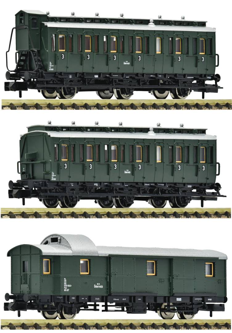 Fleischmann N 6260055 - 3-tlg. Set: Personenzug, ÖBB | Modellbahn | Modelleisenbahn
