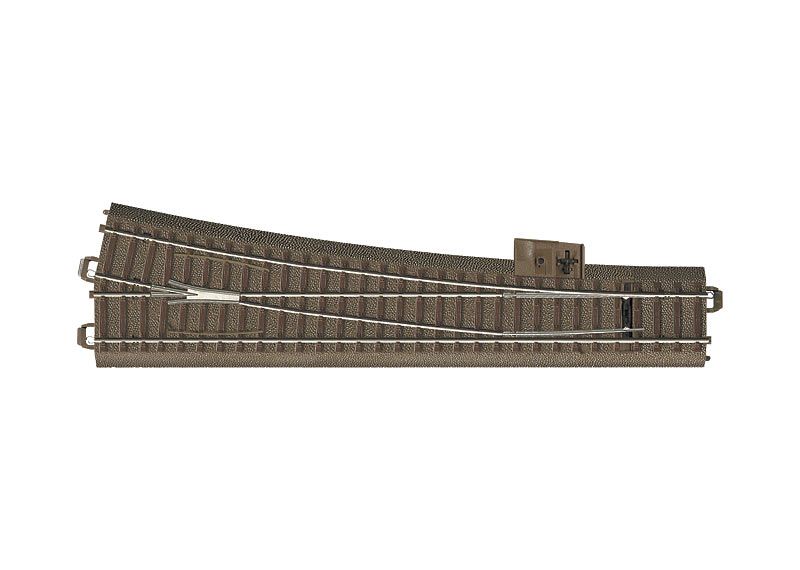 Trix H0 (1:87) T62712 - Trix H0 Schlanke Weiche rechts Länge 236,1 mm / Zweiggleisradius 1114,6 mm | Modellbahn | Modelleisenbahn