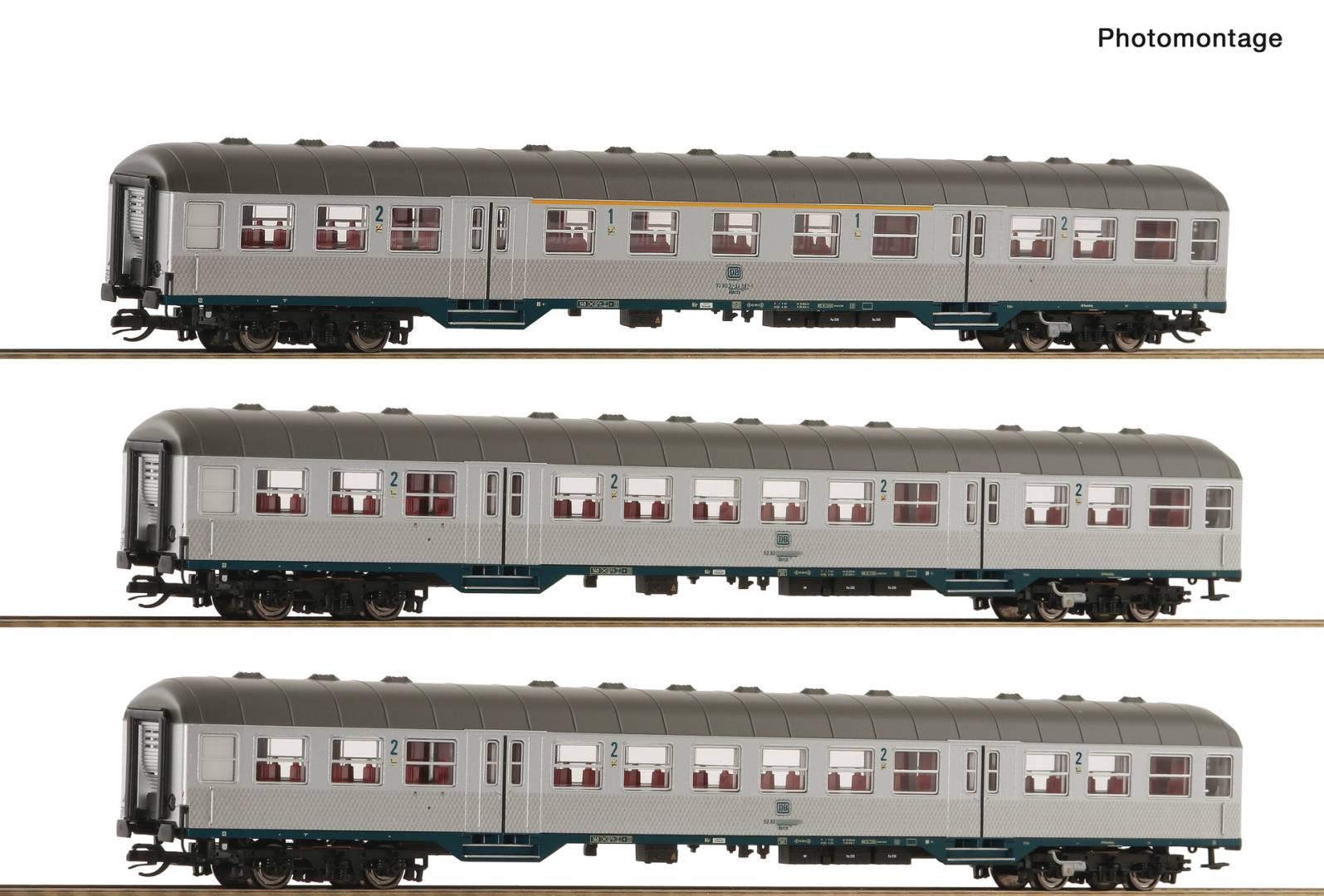 Roco TT 6280023 - 3-tlg. Set: Nahverkehrswagen, DB | Modellbahn | Modelleisenbahn
