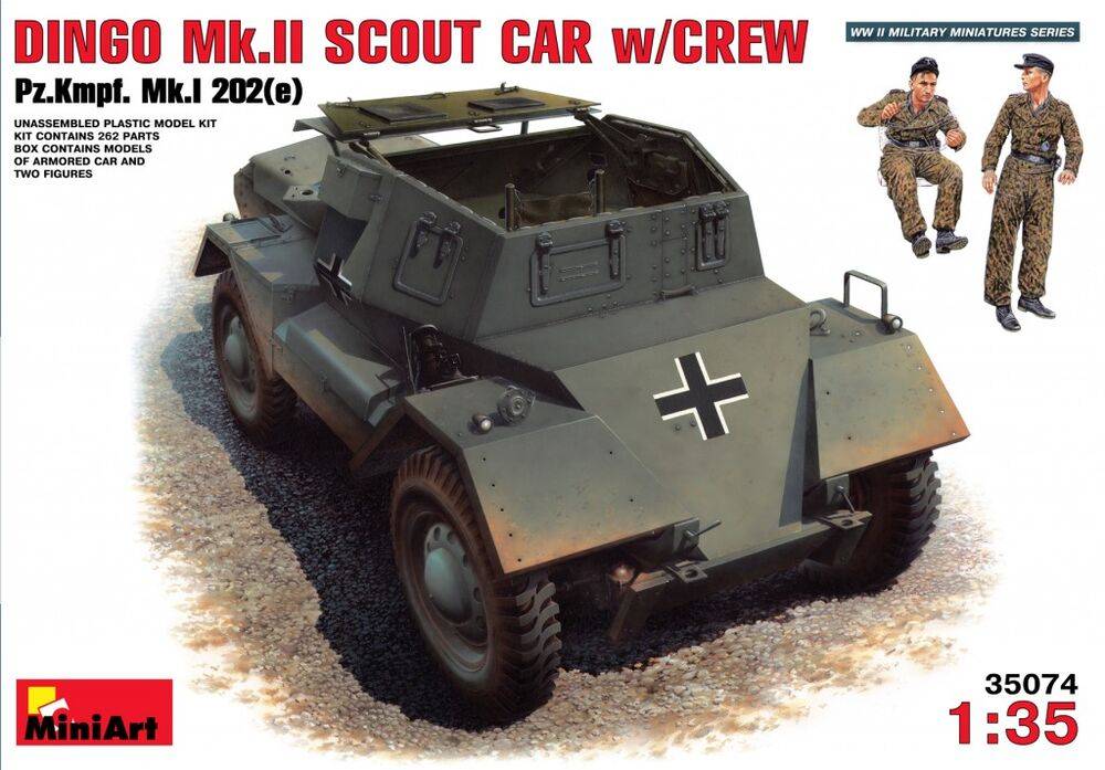 MiniArt 35074 - Dingo Mk II ( Pz.Kpfw.MK 1 202 (e)) w/crew | Modellbau