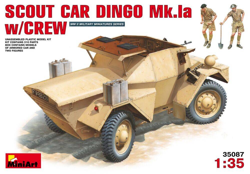MiniArt 35087 - Scout Car Dingo Mk 1a w/crew | Modellbau