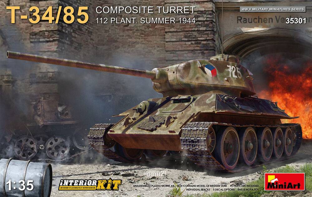 MiniArt 35301 - T-34-85 Composite Turret. 112 Plant. Summer 1944 Interior Kit | Modellbau