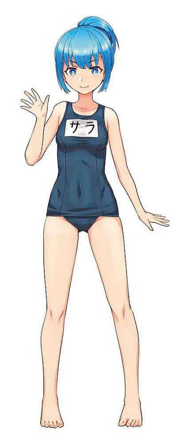 Hasegawa 652299 - 1/12 EGG Girls No. 19, Sara Mayuki, Scholl Swimming costume | Modellbau