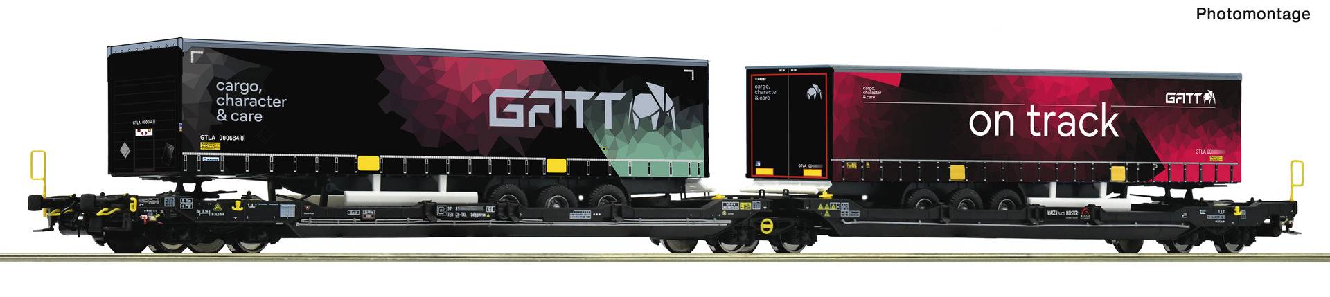 Roco H0 (1:87) 6600170 - Doppeltaschen-Gelenkwagen T3000e, TX Logistik | Modellbahn | Modelleisenbahn