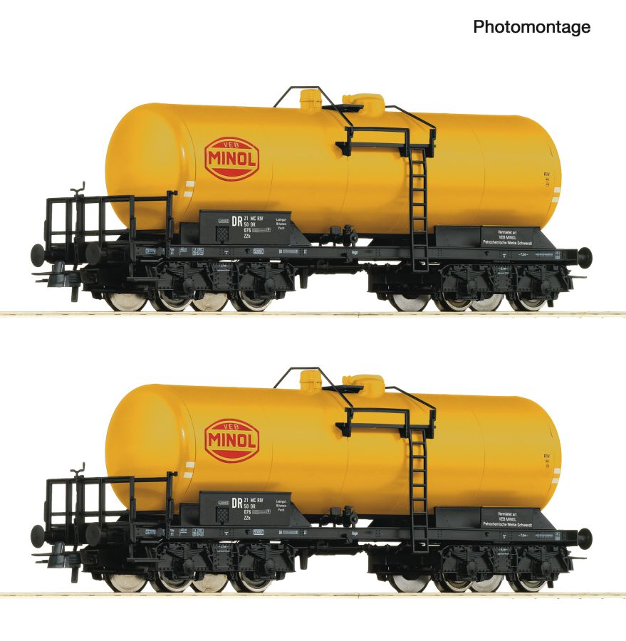 Roco H0 (1:87) 6600199 - 2-tlg. Set: Kesselwagen, DR | Modellbahn | Modelleisenbahn