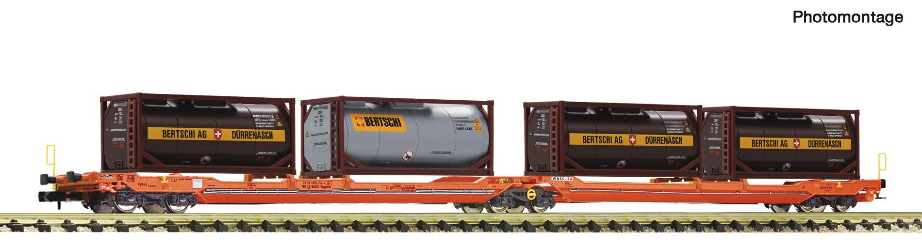 Fleischmann N 6660052 - Doppeltaschen-Gelenkwagen T3000e, Wascosa | Modellbahn | Modelleisenbahn