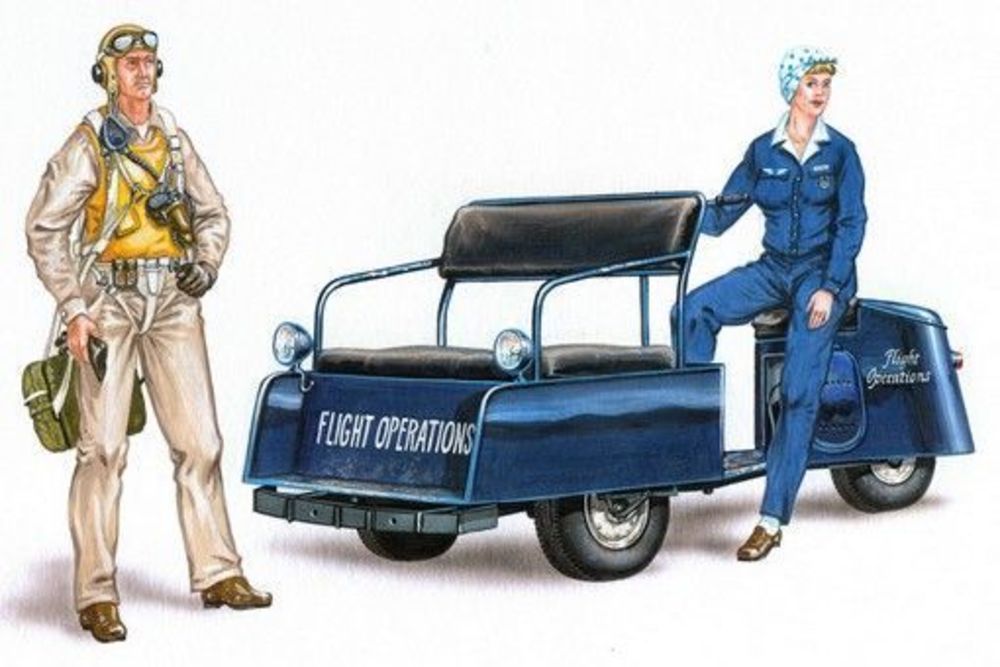 Plus model AL4027 - U.S. scooter with crew in 1:48 | Modellbau