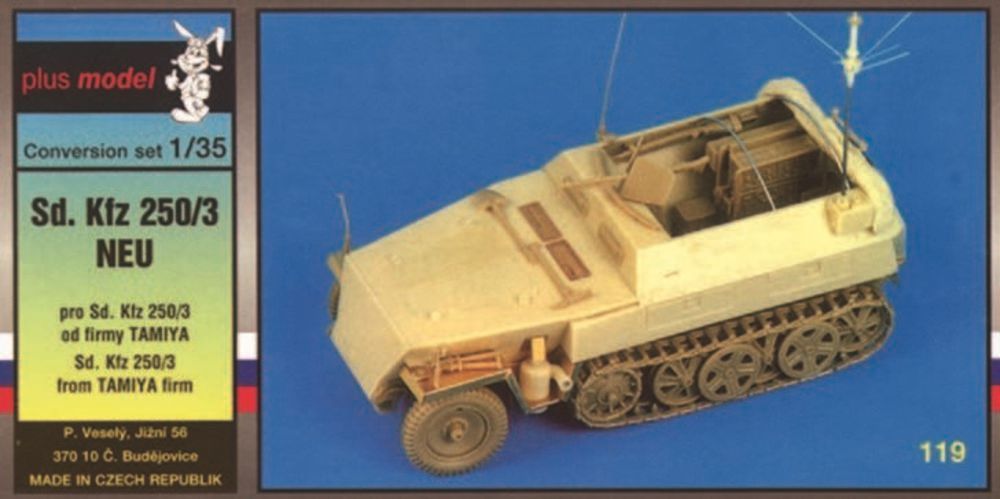 Plus model 119 - Sd.Kfz 250/3 Umbausatz für Tamiya Bausatz in 1:35 | Modellbau