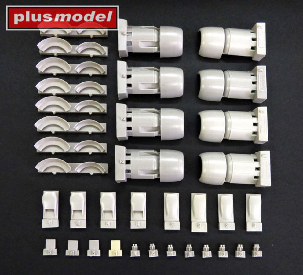 Plus model AL7031 - Engine cowlings for DC-6/C-118 Liftmaster in 1:72 | Modellbau