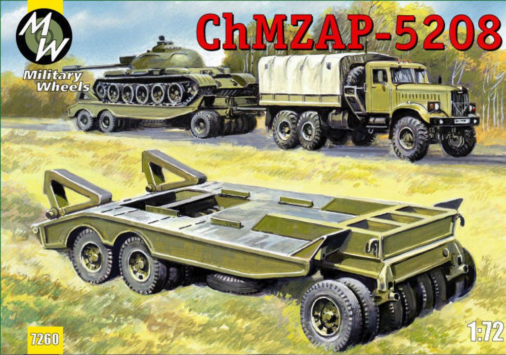 Military Wheels MW7260 - 1:72 ChMZAP-5208 trailer | Modellbau