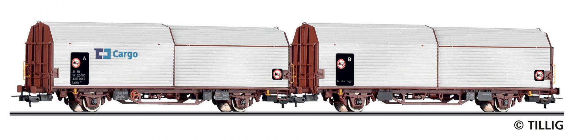 Tillig H0 (1:87) 70078 - Haubenwagen-Einheit der CD Cargo | Modellbahn | Modelleisenbahn