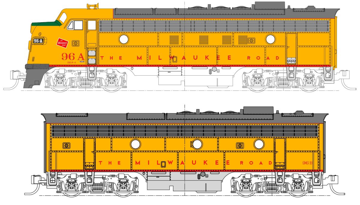 Kato_Noch N 701060432DCC - FP7A, F7B - 2 Lokomotiven Set w/DCC | Modellbahn | Modelleisenbahn