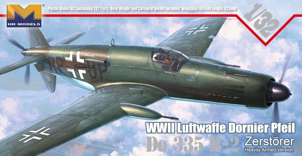 HongKong Model 01E07 - WWII Luftwaffe Dornier Pfeil Do 335 B-2 in 1:32 | Modellbau
