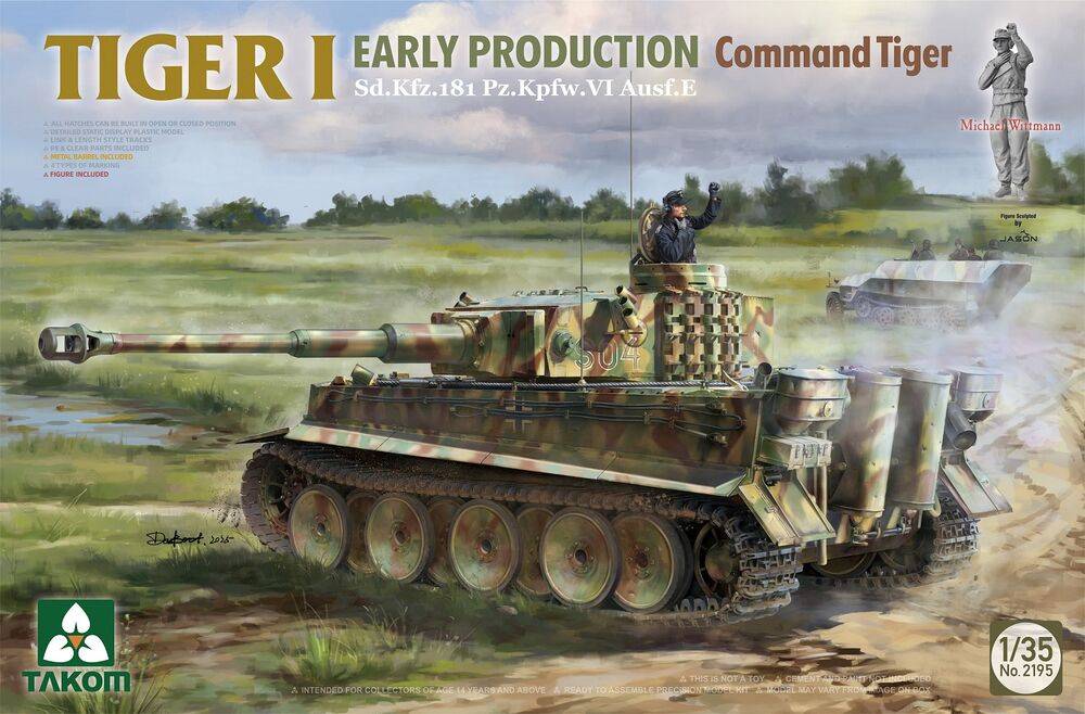 Takom TAK2195 - TIGER I EARLY-PRODUCTION Sd.Kfz.181 Pz.Kpfw.VI Ausf.E Command Tiger | Modellbau