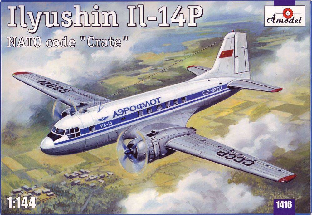 Amodel AMO1416 - 1:144 Ilyushin IL-14P Crate Soviet civil airc. | Modellbau