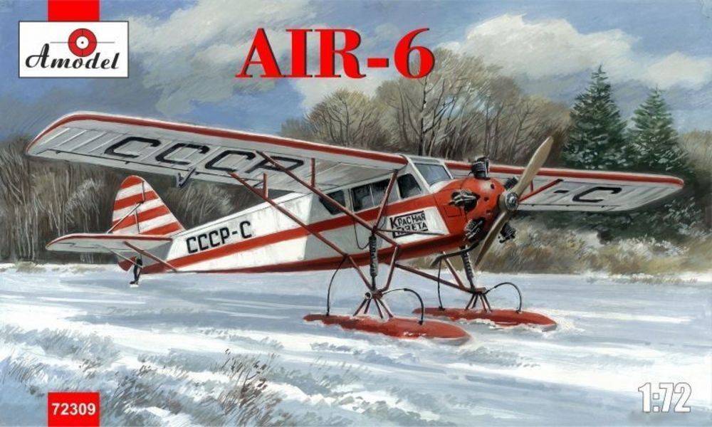 Amodel AMO72309 - 1:72 AIR-6 Soviet monoplane on skis | Modellbau
