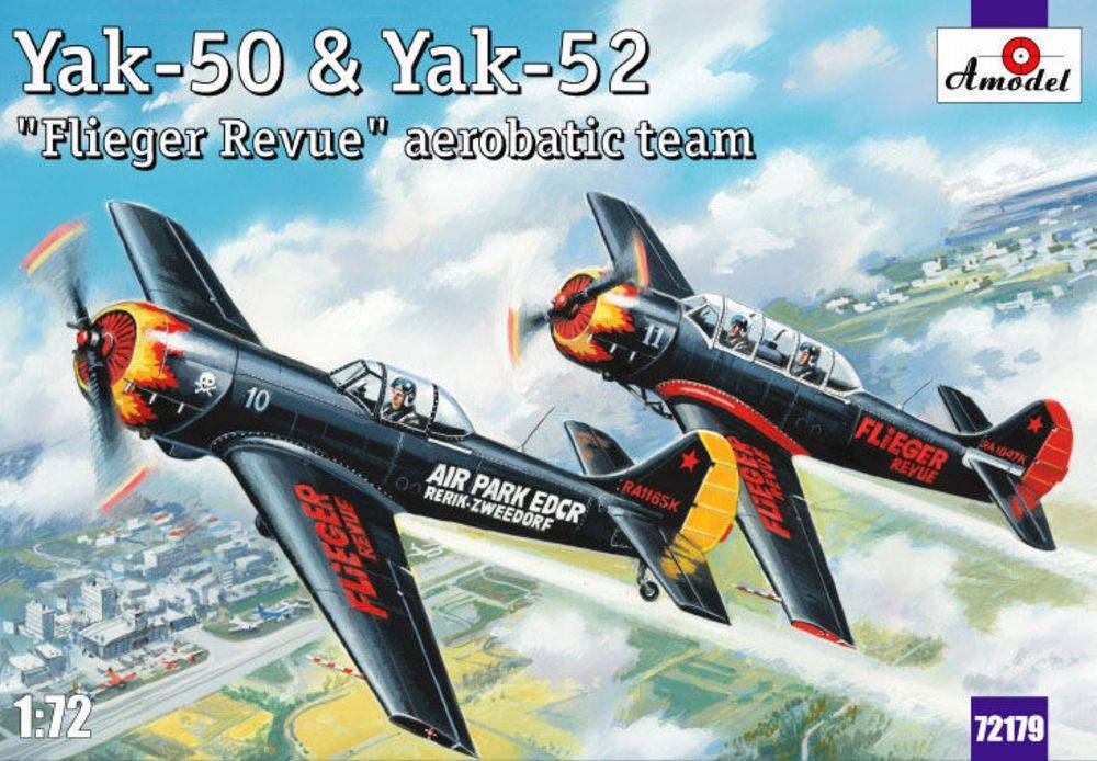 Amodel AMO72179 - 1:72 Yak-50 & Yak-52 'Flieger Revue' aerobati | Modellbau
