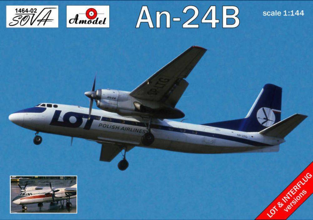 Amodel AMO1464-02 - 1:144 Antonov An-24B Polish/DDR airlines | Modellbau
