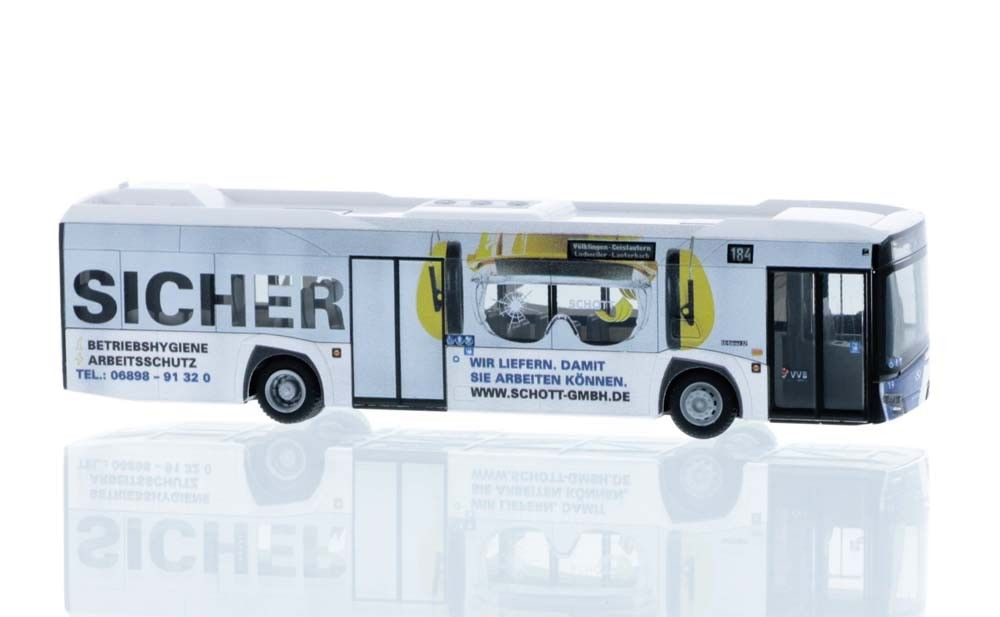 Rietze H0 (1:87) 73041 - Solaris Urbino 12 ́14 Völklinger Verkehrsbetriebe, 1:87 | Modellbahn | Modelleisenbahn