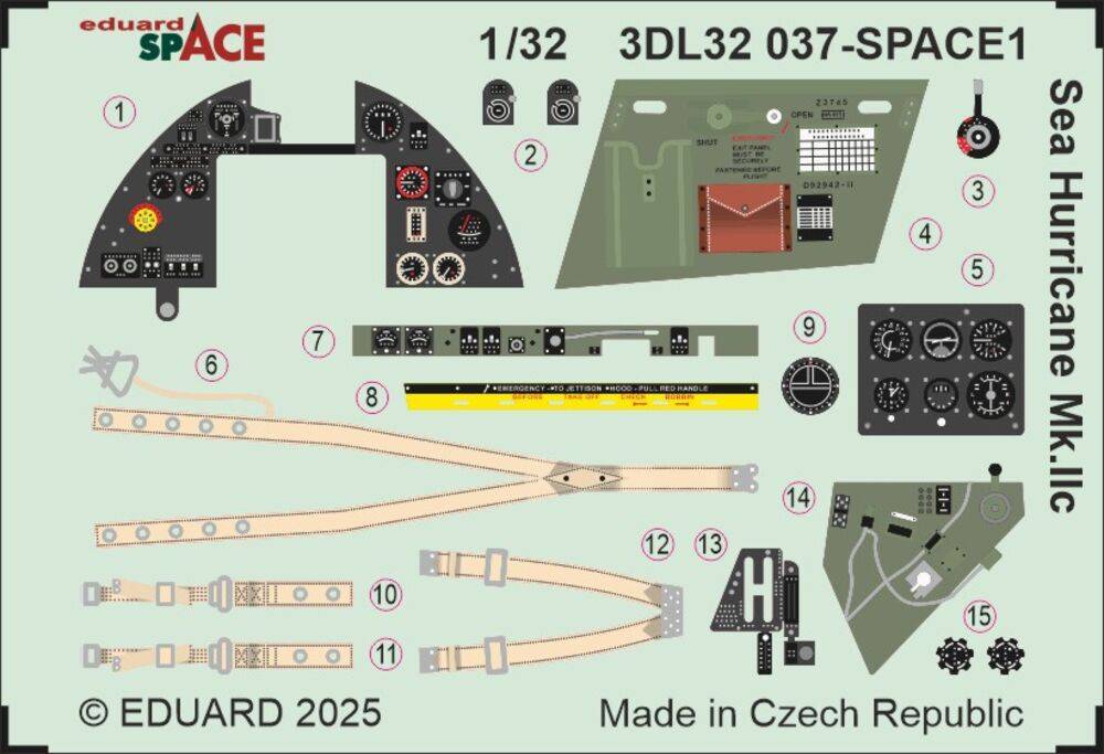 Eduard Accessories 3DL32037 - Sea Hurricane Mk.IIc SPACE for Revell | Modellbau