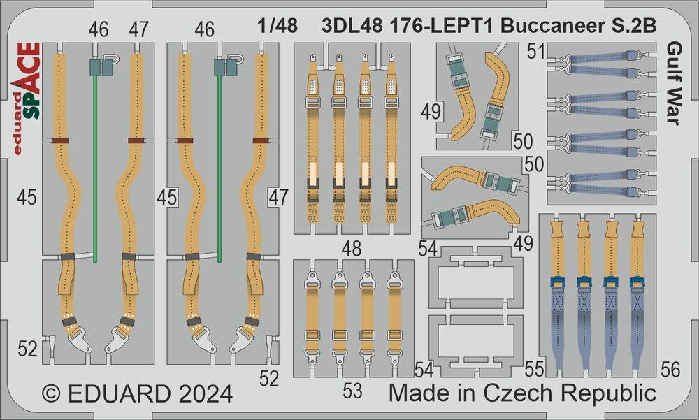 Eduard Accessories 3DL48176 - Buccaneer S.2B Gulf War SPACE AIRFIX | Modellbau