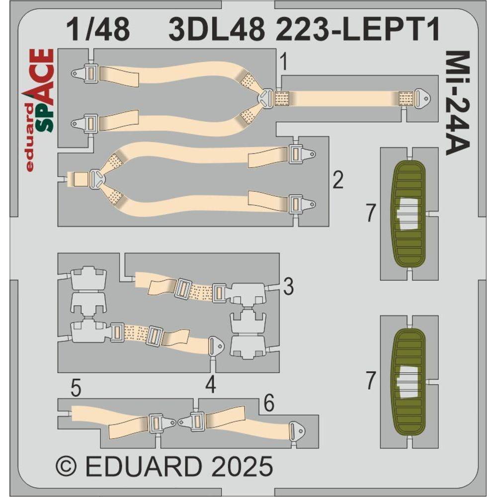 Eduard Accessories 3DL48223 - Mi-24A SPACE TRUMPETER | Modellbau