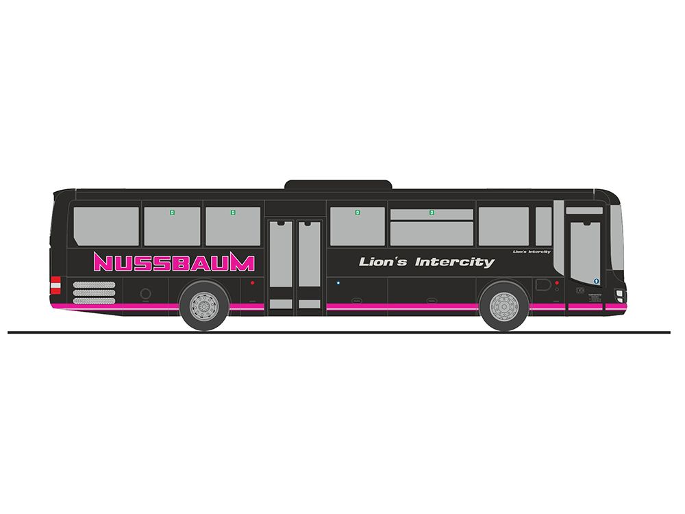 Rietze H0 (1:87) 74718 - MAN Lion ́s Intercity Nussbaum Reisen Biburg, 1:87 | Modellbahn | Modelleisenbahn