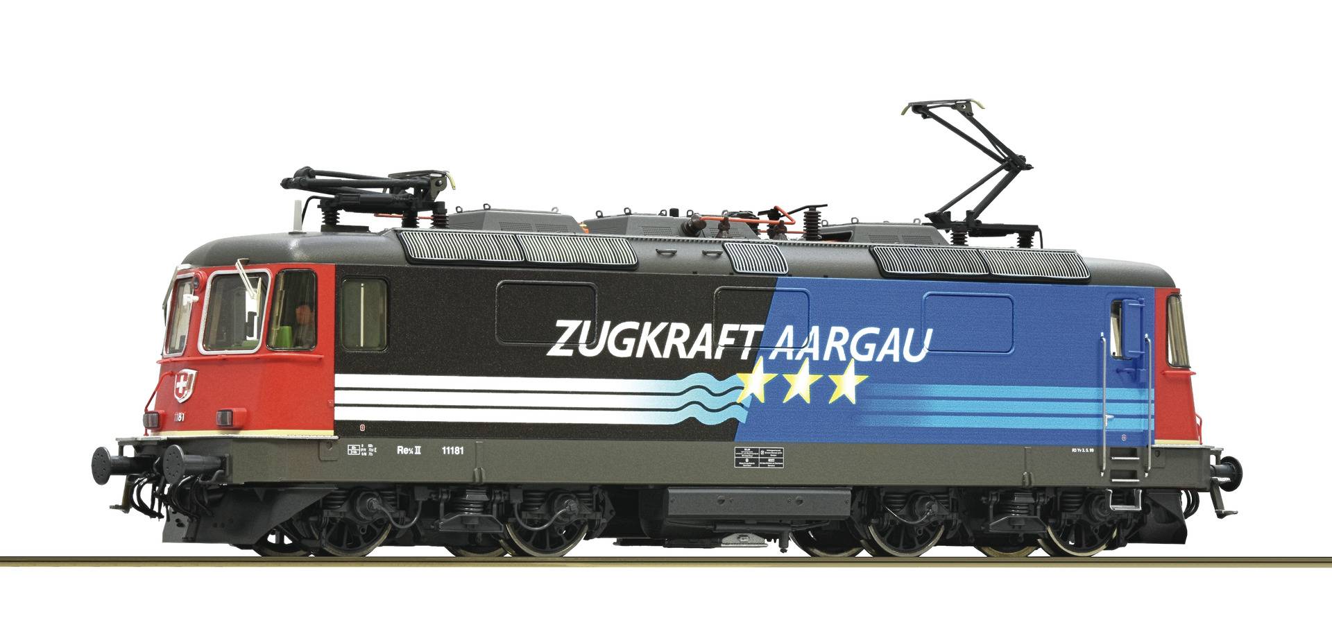 Roco H0 (1:87) 7520123 - Elektrolokomotive Re 4/4 II 11181 "Zugkraft Aargau", SBB | Modellbahn | Modelleisenbahn