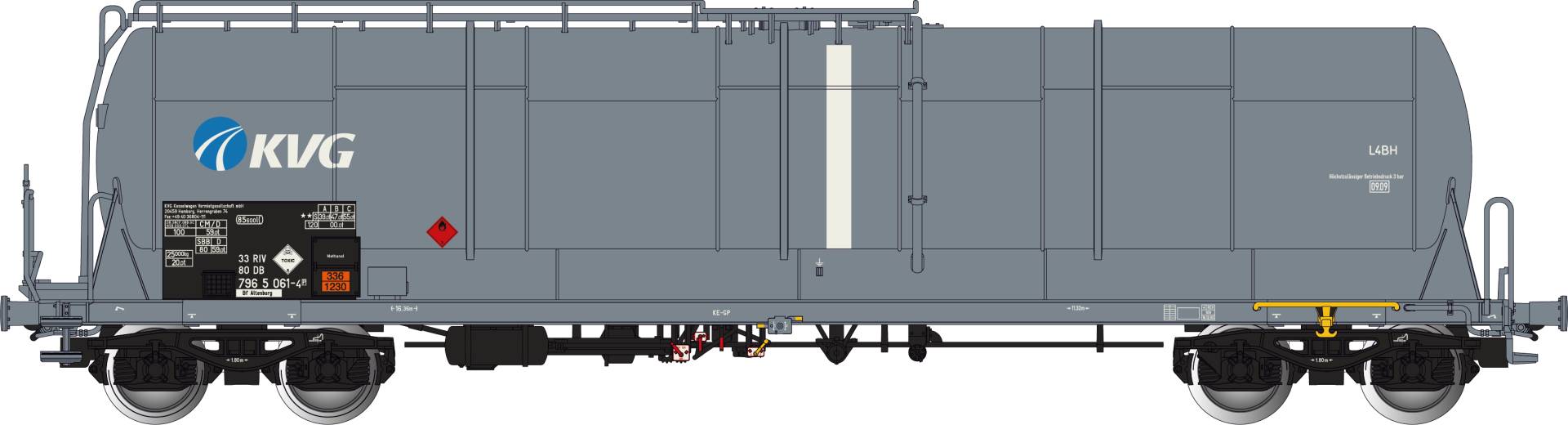 Albert Modell H0 (1:87) 796007 - Kesselwagen Zas der DB, Ep.V | Modellbahn | Modelleisenbahn