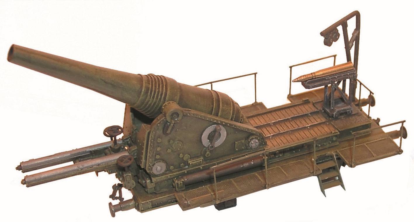 ArtMaster H0 (1:87) 80.026 - Eisenbahngeschütz WWI | Modellbahn | Modelleisenbahn