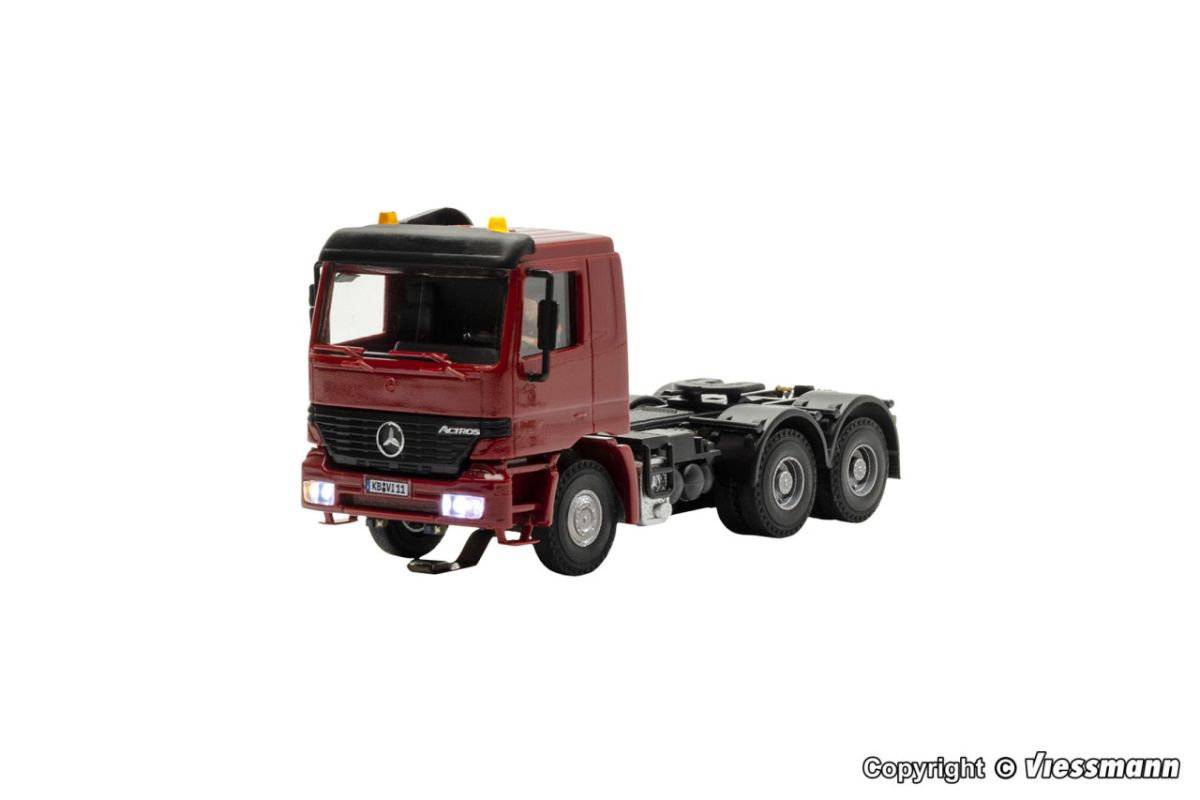 Viessmann H0 (1:87) 8011 - H0 MB ACTROS 3-achs Sattelschlepper mit Rundumleuchten, Basis, Funktionsmodell | Modellbahn | Modelleisenbahn