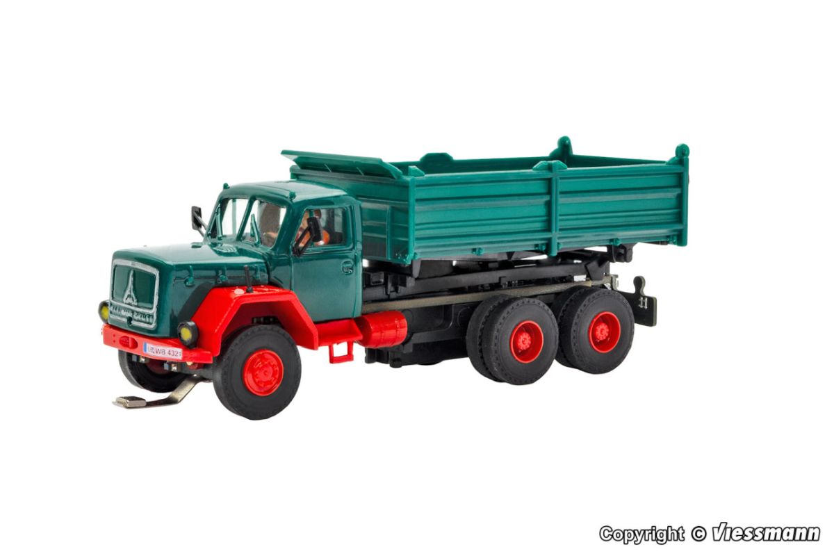Viessmann H0 (1:87) 8018 - H0 MAGIRUS DEUTZ 3-achs Muldenkipper, Basis, Funktionsmodell | Modellbahn | Modelleisenbahn