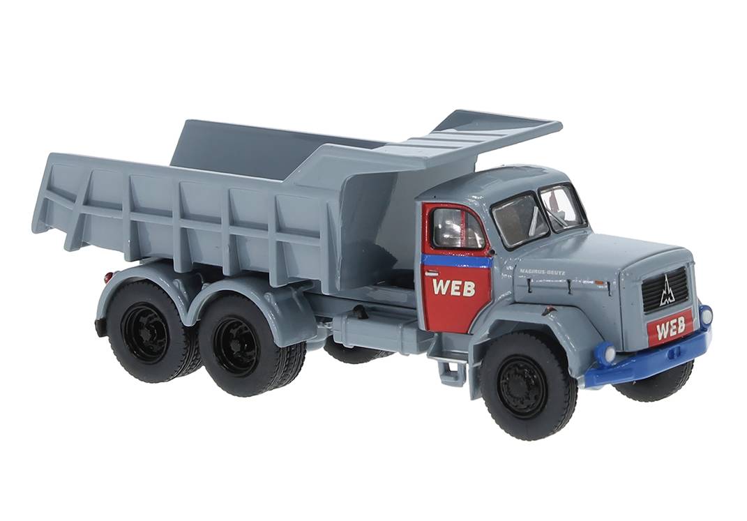 Brekina H0 (1:87) 83305 - Brekina, Magirus Jupiter Kipper, 1960, WEB, 1:87 | Modellbahn | Modelleisenbahn