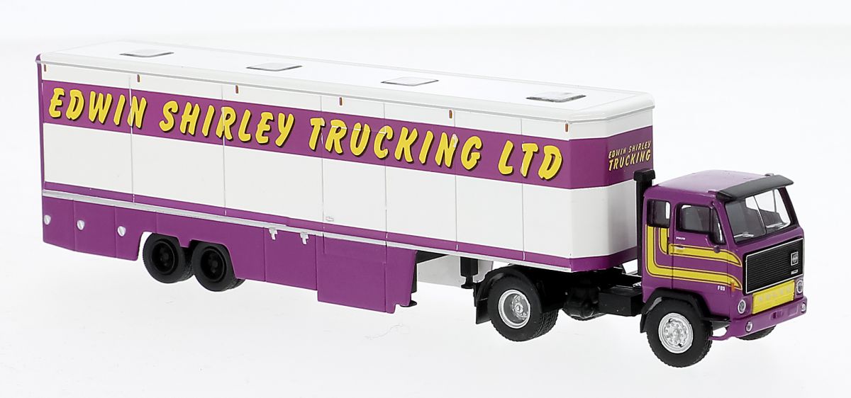 Brekina H0 (1:87) 85682 - Volvo F 89 Veranstaltungstruck, Edwin Shirley Trucking, 1977 | Modellbahn | Modelleisenbahn