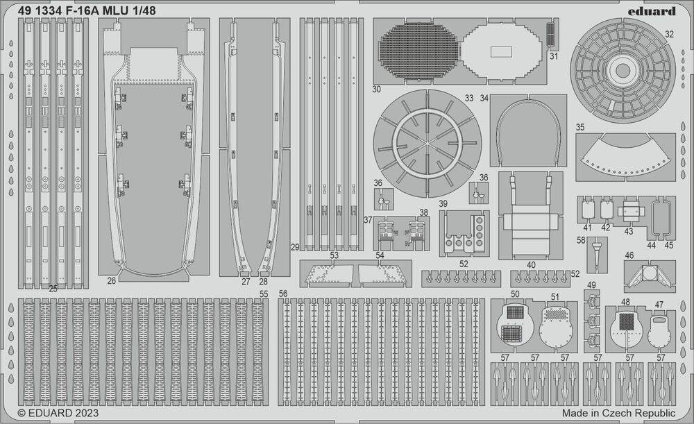 Eduard Accessories 491334 - 1:48 F-16A MLU 1/48 KINETIC | Modellbau