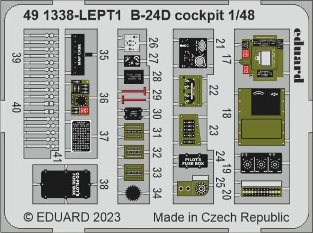 Eduard Accessories 491338 - 1:48 B-24D cockpit 1/48 REVELL | Modellbau
