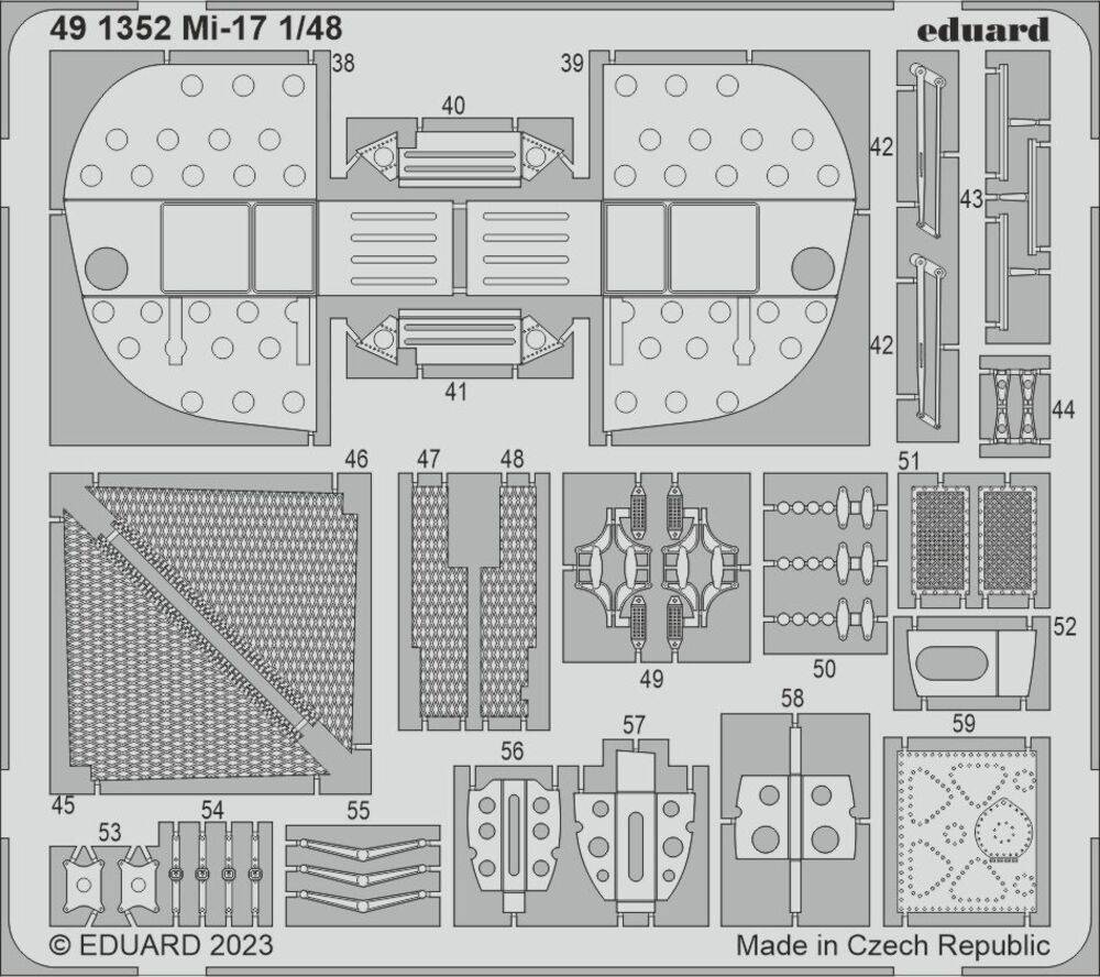 Eduard Accessories 491352 - 1:48 Mi-17 1/48 AMK | Modellbau