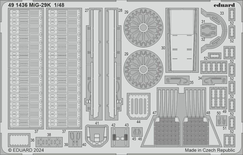 Eduard Accessories 491436 - 1:48 MiG-29K 1/48 HOBBY BOSS | Modellbau