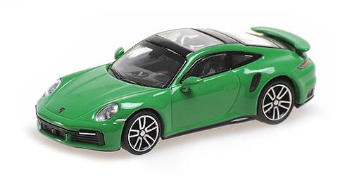 Minichamps H0 (1:87) 870069070 - PORSCHE 911 (992) TURBO S - 2020 - GREEN | Modellbahn | Modelleisenbahn