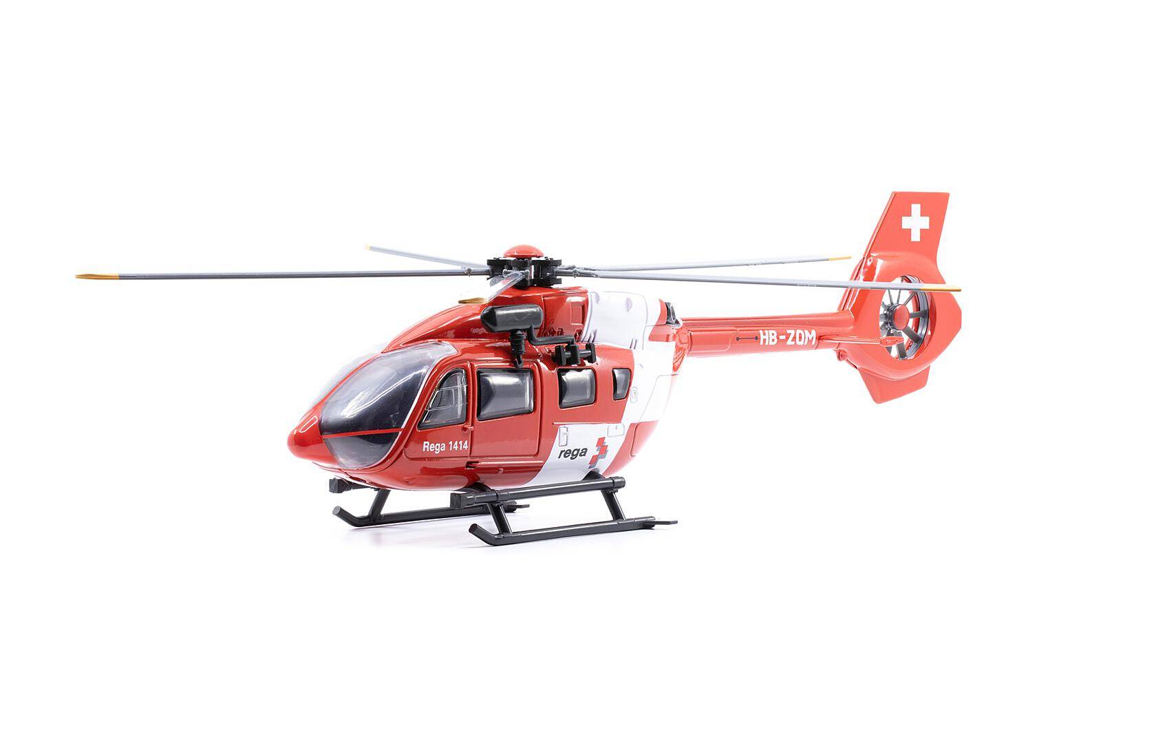 ACE Collectors 881104 - ACE Toys Airbus Helicopters H145 REGA Midi mit 5 Rotorblätter | Modellbahn | Modelleisenbahn