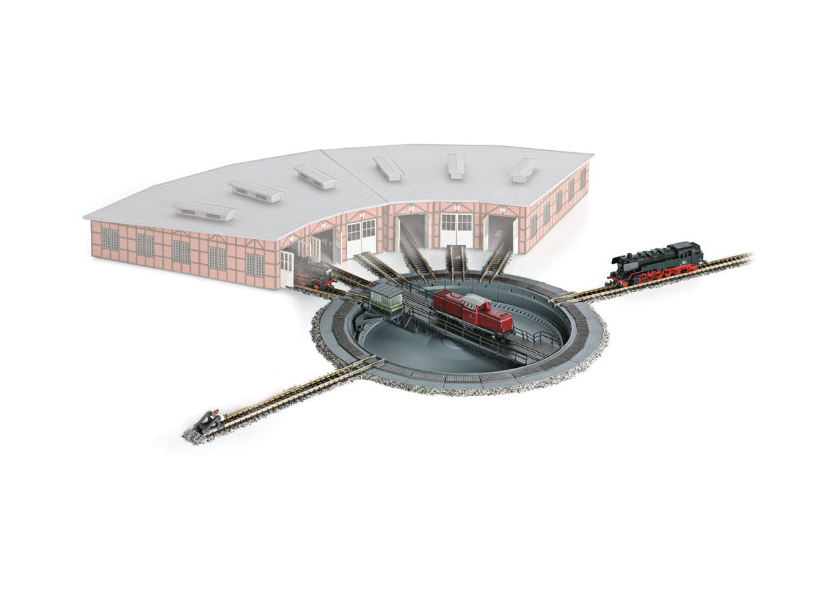Märklin Z 089983 - Drehscheibe mit 8 Gleisanschlüssen | Modellbahn | Modelleisenbahn