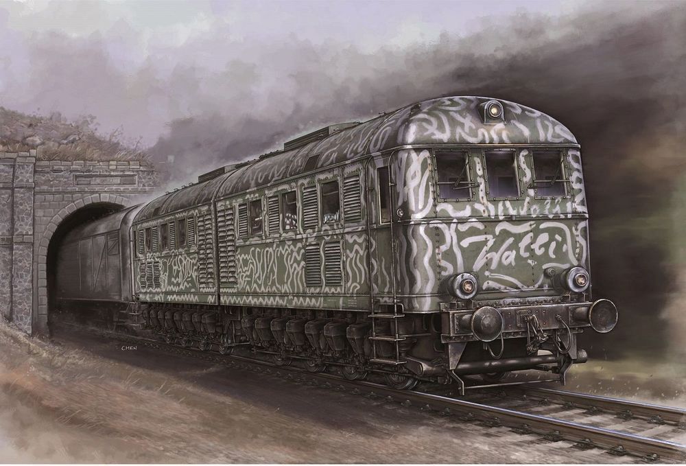 Trumpeter 00225 - 1:35 Wehrmachtslokomotive V188 | Modellbau