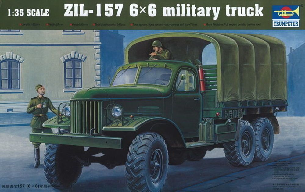 Trumpeter 01001 - 1:35 ZIL-157 6x6 Soviet Military Truck | Modellbau