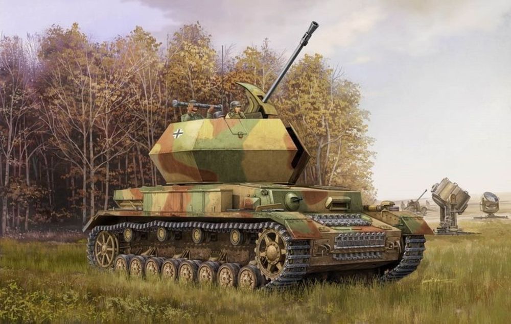 Trumpeter 01520 - 1:35 German 3.7cm Flak 43 Flakpanzer IV ''Ostwind'' | Modellbau